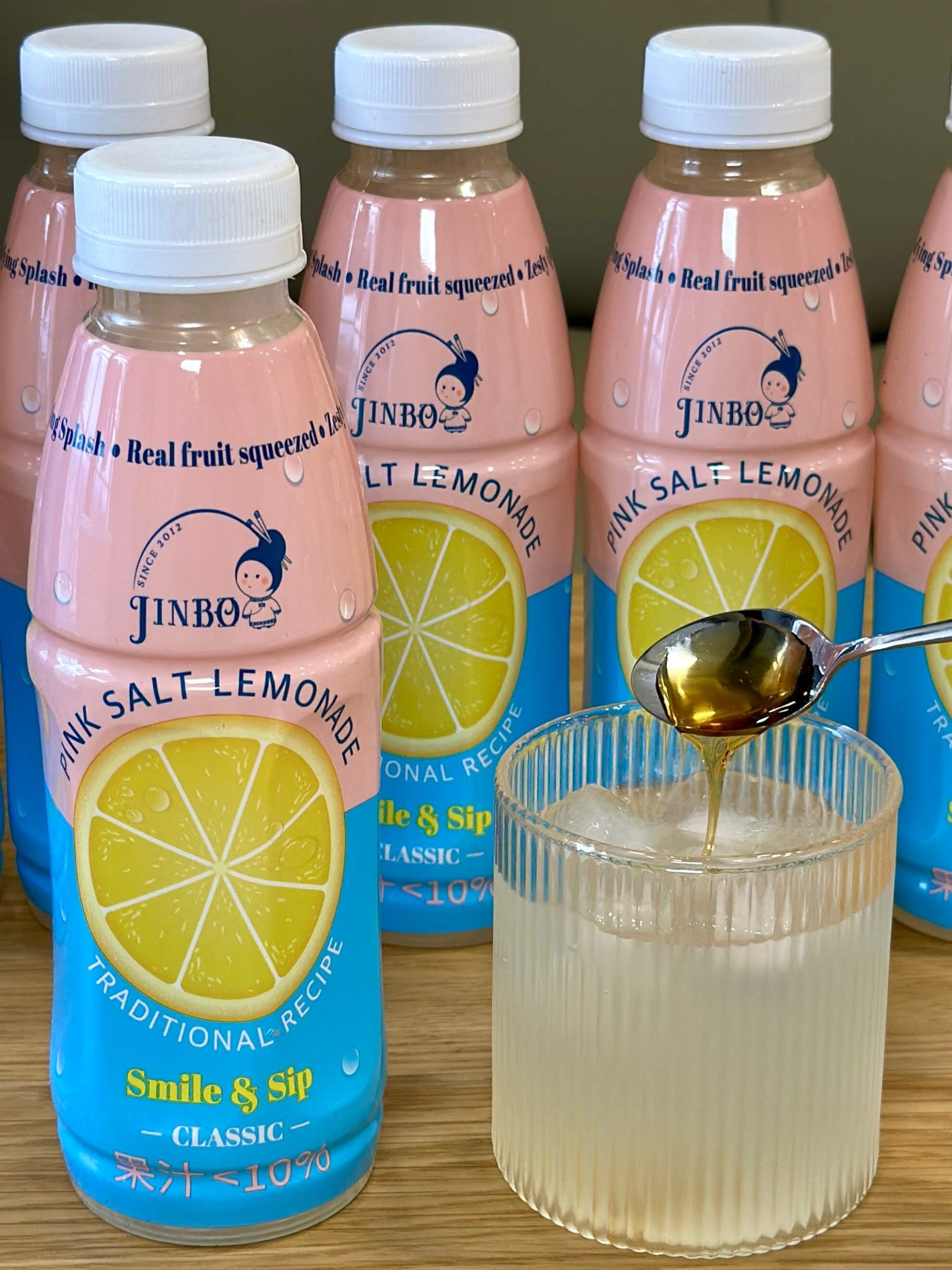 JINBO粉紅鹽檸檬飲